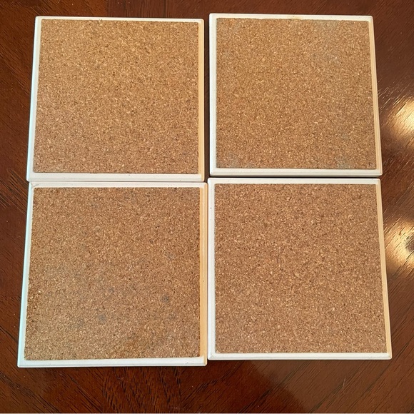 Set of 4 Ceramic Tile American Flag Coasters - Picture 6 of 10